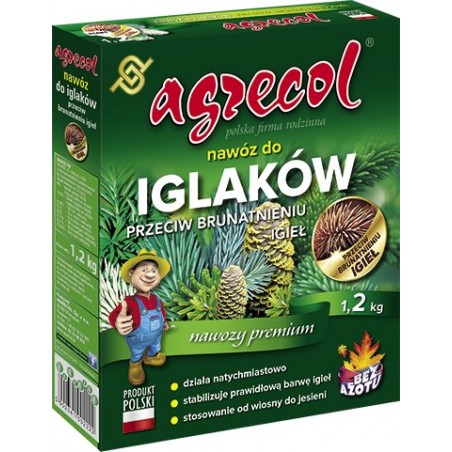 Nawóz przeciw brązowieniu iglaków 1,2 kg Agrecol