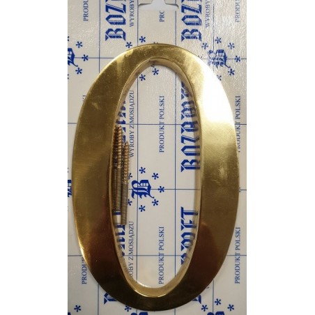 Cyfra 20 cm mosiądz - kolor złoty