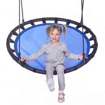 Huśtawka bocianie gniazdo 110 cm niebieska NB5035 - Nils