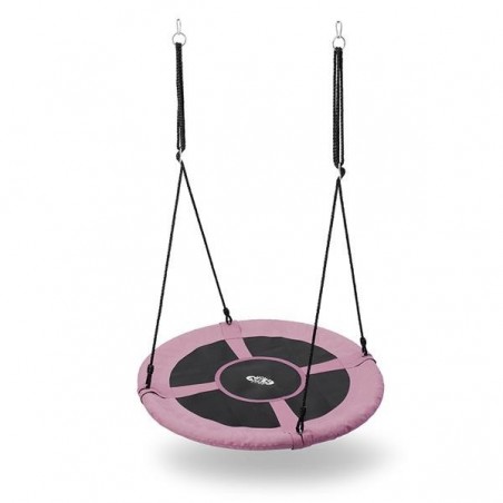 Huśtawka bocianie gniazdo 100 cm różowa NB5031 - Nils