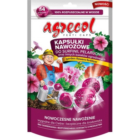 Kapsułki nawozowe do surfinii i pelargonii - Agrecol