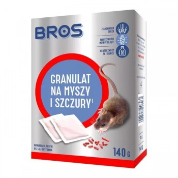 Granulat na myszy i szczury 140g - Bros