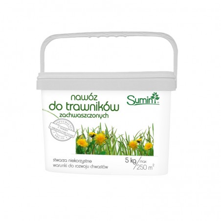 Nawóz do trawników zachwaszczonych 5kg - Sumin