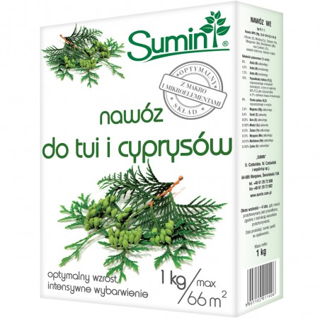 Nawóz do tui i cyprysów 1kg - Sumin