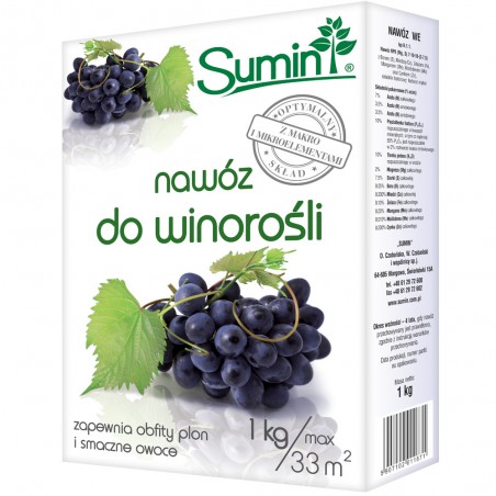 Nawóz do winorośli 1kg - Sumin