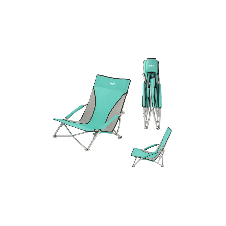 Krzesło plażowe NC3035 zielono-szary