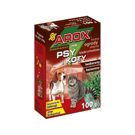 Preparat odstraszajacy psy i koty 100g Arox